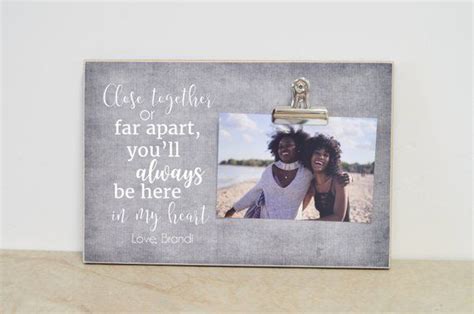 🎶near, far, wherever you areeeee 🎶. Christmas Gift Best Friend Photo Frame Moving Away Gift ...