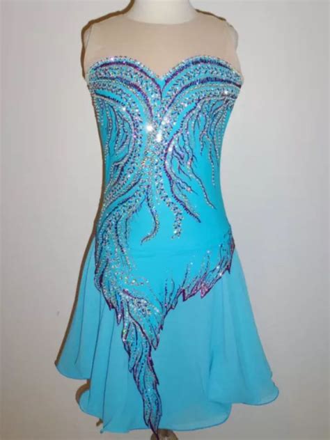 Custom Made To Fit Beautiful Figure Ice Skating Dress Ice Skating