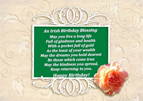 Irish Blessing Irish Birthday Blessings Pinterest