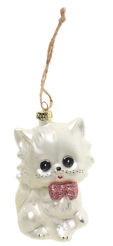 Cutest Critters Kitty Ornament This Adorable White Kitty Ornament Is
