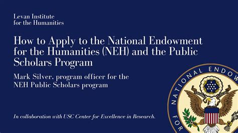 How ToHow To Apply To The National Endowment For The Humanities NEH And The Public Scholars