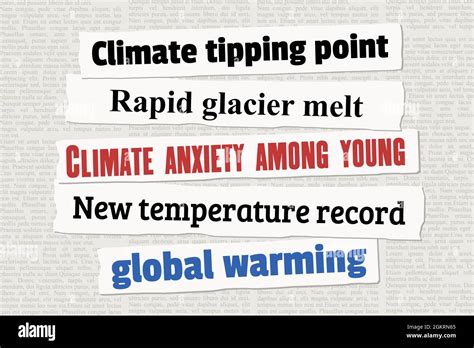 Climate Change News Headlines Newspaper Clippings About Global Warming