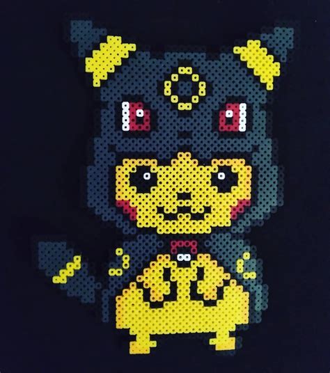 Umbreon Pikachu Perler Bead Pixel Art Etsy