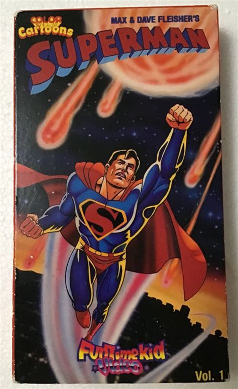 Superman Max And Dave Fleisher 1989 Vhs Video Volume 1 Color 30 Min