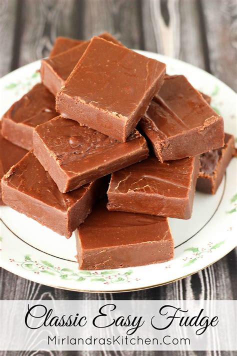 Homemade candy is better—here are all the recipes we love. Classic Easy Fudge | Recipe | Fudge recipes, Easy candy ...
