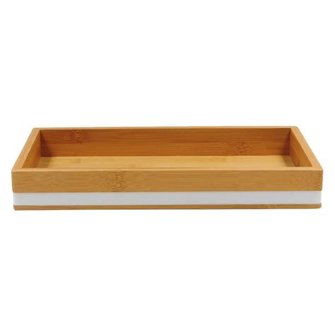 The first step is to simply purchase a piece of lumber large enough to fit your tub and hold all of your. Brown Bamboo and Metal Bath Hardware