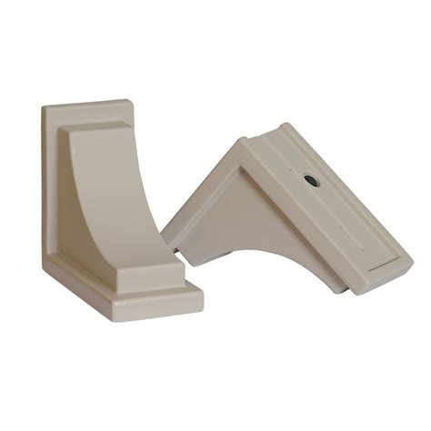 You will need to fasten the box to the brackets, or it will easily fall off. Shop Mayne 2-Pack 8-in Resin Window Box Brackets at Lowes.com