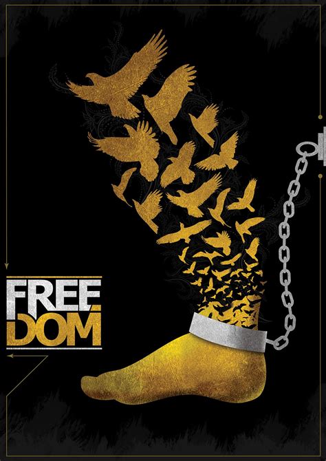 Freedom Poster On Behance Creative Poster Design Creative Posters