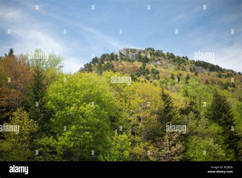 view from Grandfather Mountain in the Appalachian Moutains of North