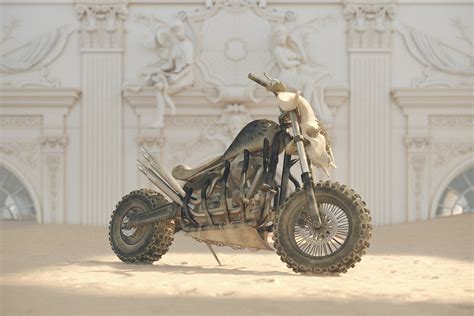 Artstation Apocalyptic Motorcycle