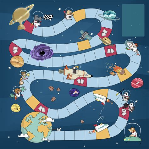 Space Race Board Game Academy Project On Behance