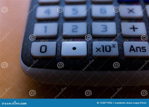 Decimal Point Key Of The Keyboard Of A Scientific Calculator Stock