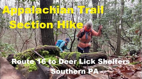 appalachian trail section hike pa route 16 to deer lick shelter blue ridge summit youtube