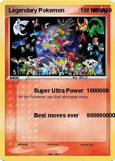 Pokémon Legendary Pokemon 1000000 1000000 Super Ultra Power 1000000