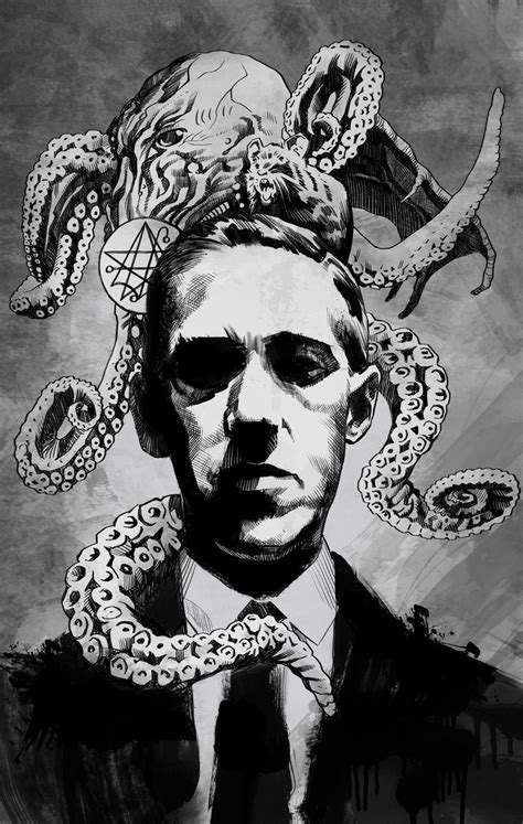 Hp Lovecraft Print The Art Of Matthew Childers