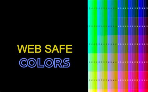 What Are Web Safe Colors Chart Included