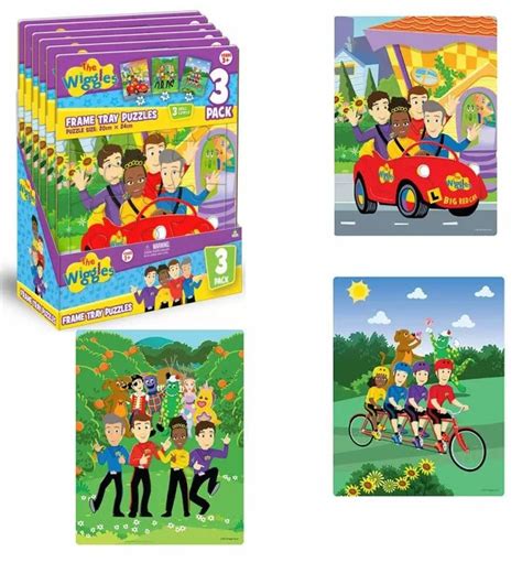 Mjm Wiggles 3pk Frame Tray Puzzles The Board Gamer Nz