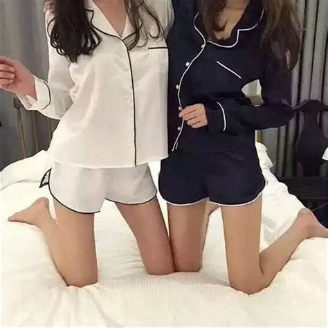 💖korean Style Sexy Milk Silk Pyjamas Short Sleeve Sleepwear For Women💖 Shopee Singapore