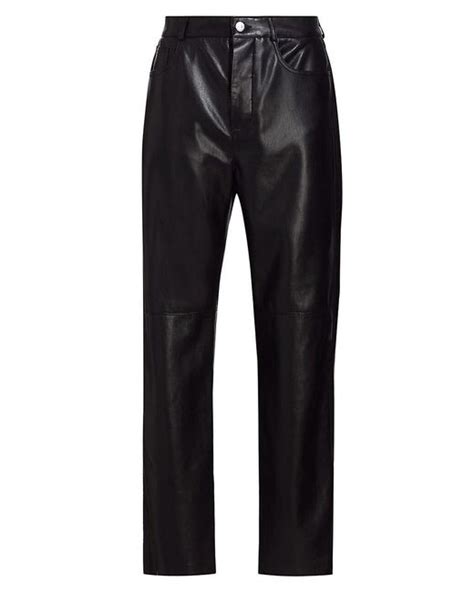 Nanushka Aric Faux Leather Pants In Black For Men Lyst