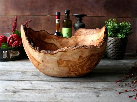 Personalized Bowl Wood Bowl Rustic Wooden Bowl Wedding Etsy Wood