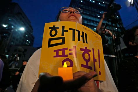 Despite Protests From Japan South Korea Holds First Memorial Day For Comfort Women Enslaved