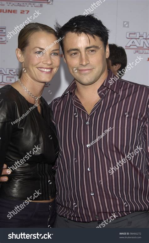 In the tv series friends, which made him famous around the world. Actor Matt Leblanc & Wife Melissa Mcknight At The ...