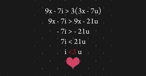 Funny Math Equation Love Equation Design Love Equation T Shirt Teepublic