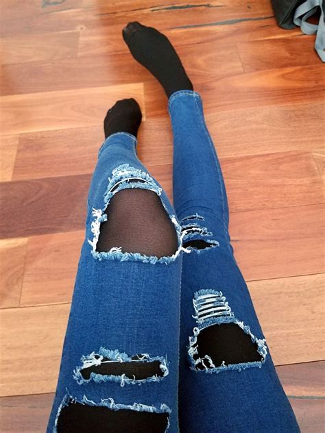 pantyhose under jeans telegraph