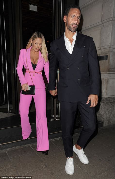 Kate Wright And Rio Ferdinand Enjoy Late Valentine S Daily Mail Online
