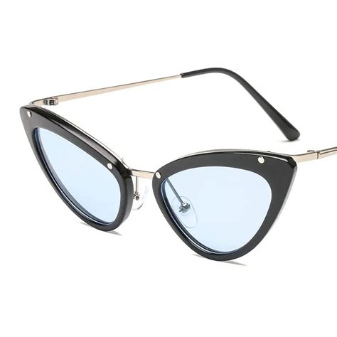 vintage cat sunglasses women brand designer sexy sun glasses retro red black eyewear fashion