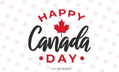 Happy Canada Day Design Vector Download