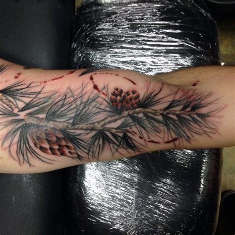 60 Pine Cone Tattoo Designs For Men Evergreen Ink Ideas