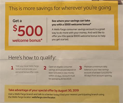 I've been a customer with them for almost 10 year now, yet can still only deposit $2,500 a month in checks open separate checking/savings accounts at an online bank or a brokerage firm. Expired Targeted Wells Fargo $500 Savings Account Bonus - Doctor Of Credit