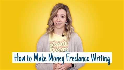 how to make money freelance writing for beginners youtube