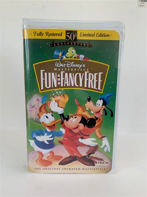 Classic Disney Vhs Tape Fun And Fancy Free Etsy