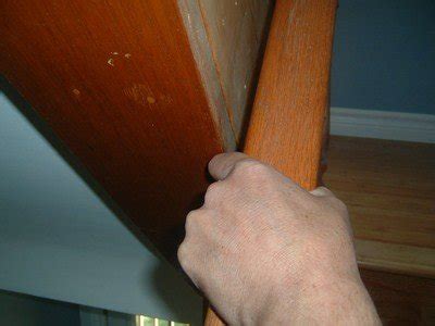 The gap between the floor of the deck and the bottom rail should not be more than 4 inches. A closer look at the stairs - Thumb and Hammer