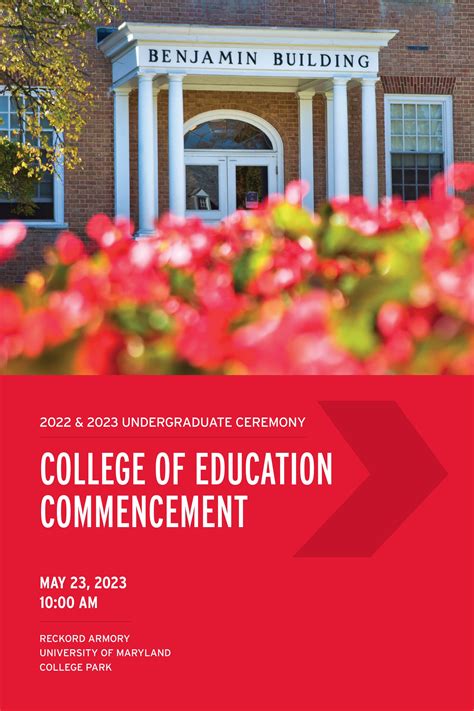 UMD College of Education 2023 Undergraduate Commencement Program by UMD