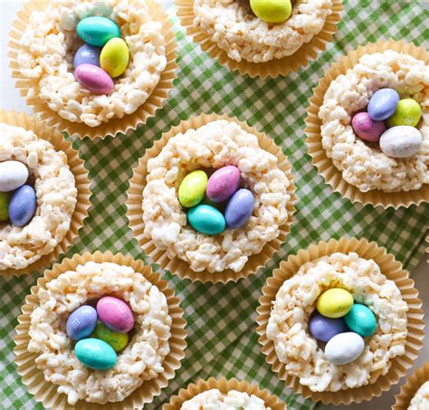 Rice Krispie Treat Nests Perfect For Easter And So Easy