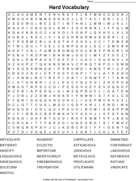 Hard Printable Word Searches For Adults Challenging