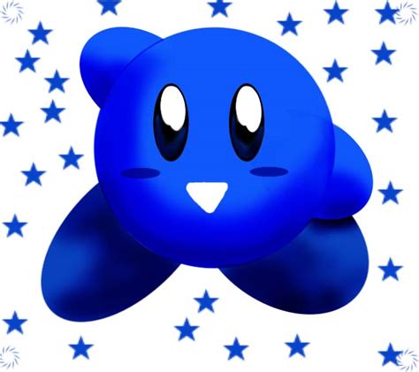 Kirby In The Blue By Anime Otakuu Fanart Central
