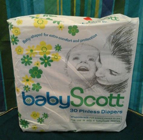 Baby Scott Disposable Diapers 1970s Special Rubber Pants That
