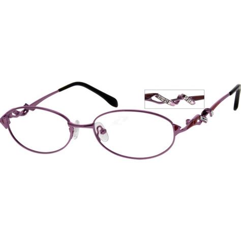 Purple Oval Glasses 465417 Zenni Optical Eyeglasses Zenni Zenni Optical Purple