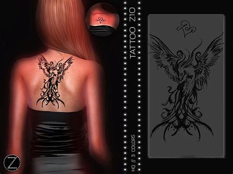 Tattoo Z10 By Zenx From Tsr • Sims 4 Downloads