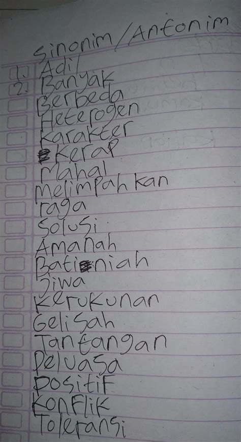 Sebutkan 7 contoh bentuk asesmen tidak tertulis yang bisa dilakukan. Terserah Pilih Salah Satu Mau Sinonim / Antonim Tapi ...