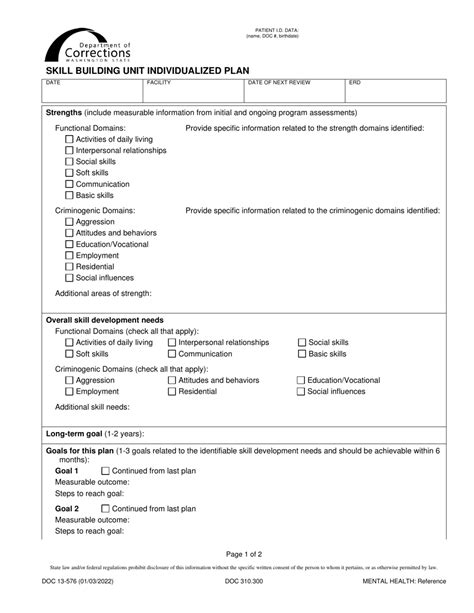 Form Doc13 576 Download Printable Pdf Or Fill Online Skill Building