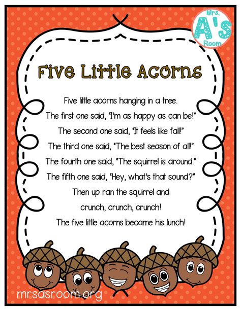Fall Poems For Preschool Fall Preschool Activities Fall Preschool