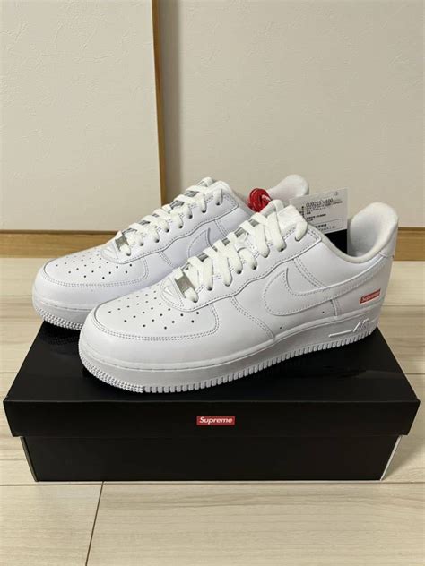 【未使用】送料無料 28cm Supreme Nike Air Force 1 Low Sp White Black シュプリーム ナイキ エア フォース ホワイト ブラック 白 黒