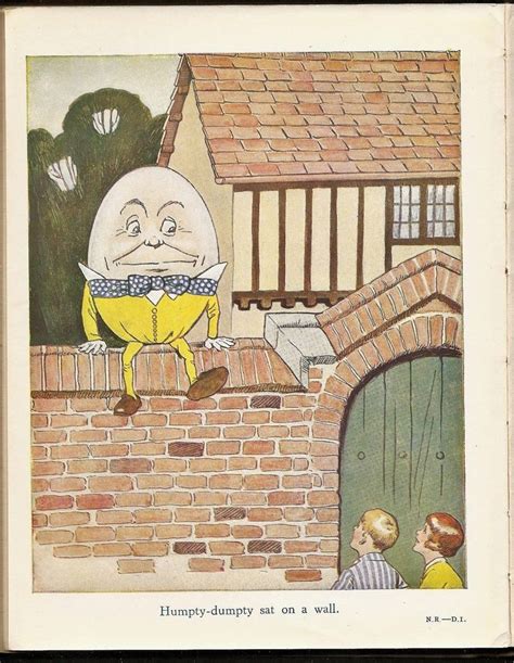 Image Result For Vintage Humpty Dumpty Illustration Nursery Rhyme