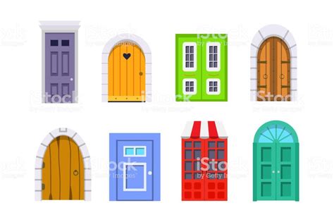 Multiple sizes and related images are all free on clker.com. Set entrance door front view. homes and buildings vector ...