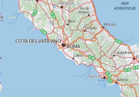 Mappa Michelin Lazio Pinatina Di Lazio Viamichelin